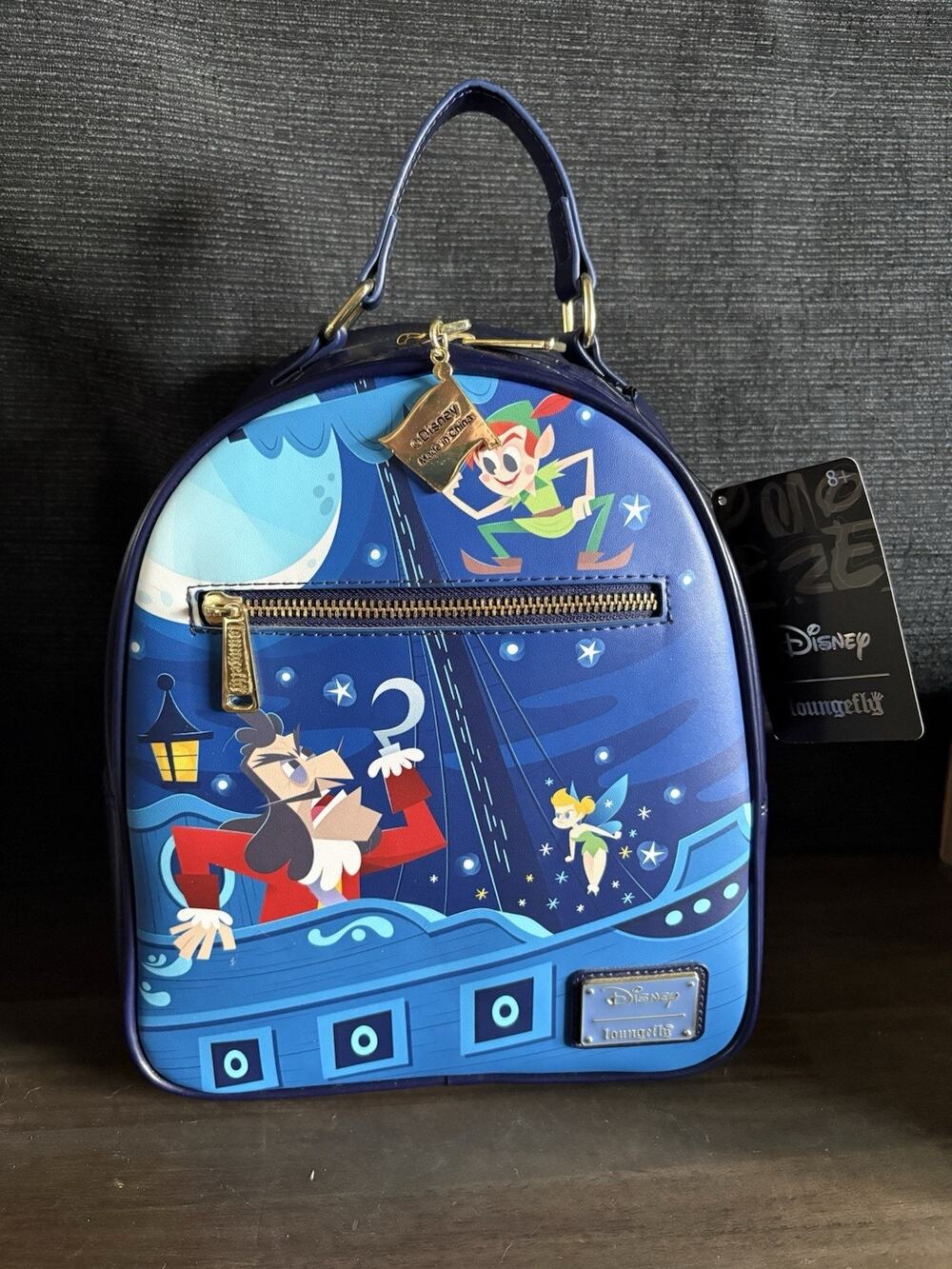 Loungefly Disney Peter Pan Jolly Roger Mini Backpack BoxLunch Brand New w/Tags